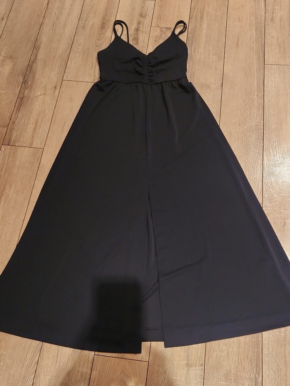 Banana Republic Black Spaghetti Strap Maxi Dress